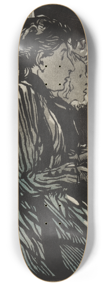 Auguste Louis Lepre - Etude a Quatre Mains 8.25 inch art skate deck