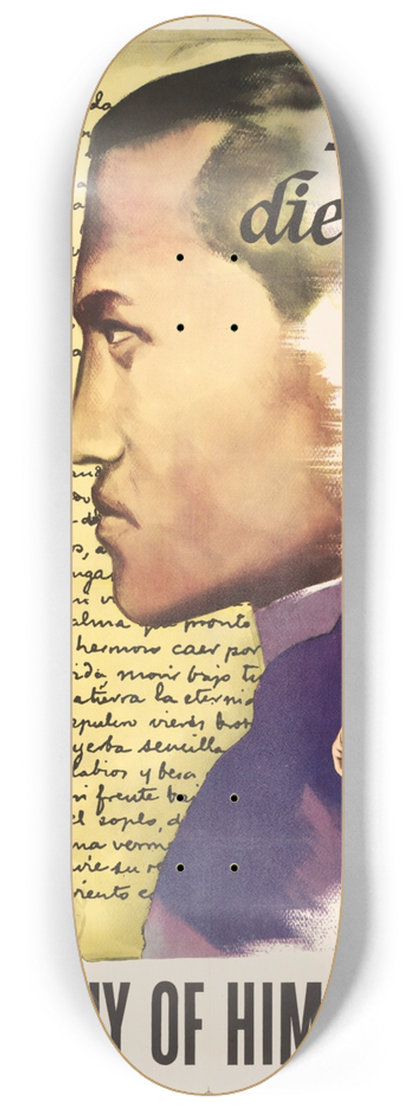 U.S. Information Agency - Rizal Died for You: Be Worthy of Him 8.25 inch art skate deck
