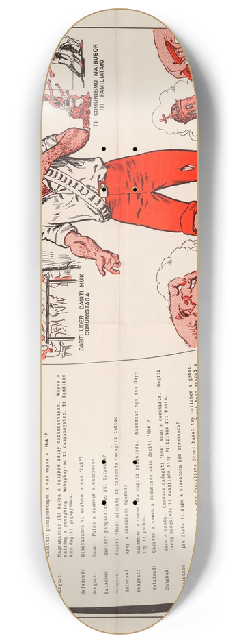 U.S. Information Agency - Statement of a Former Hut Commander of the Philippine Veterans Legion 8.25 inch art skate deck