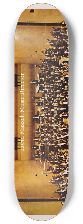 U.S. Information Agency - The Cleveland Orchestra. Lorin Maazel Music Director 8.25 inch art skate deck