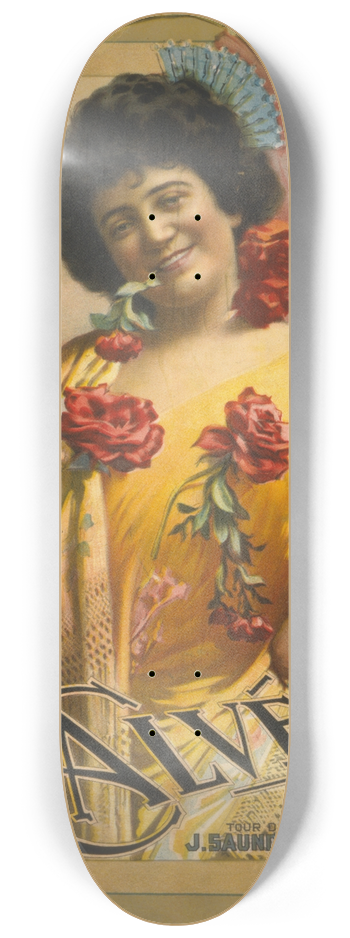 U.S. Lithograph Co. - Mr. John Cort presents Calv 8.25 inch art skate deck