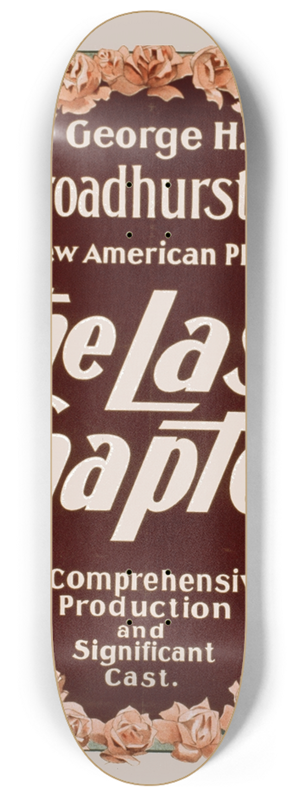 U.S. Lithograph Co. - The last chapter 8.25 inch art skate deck