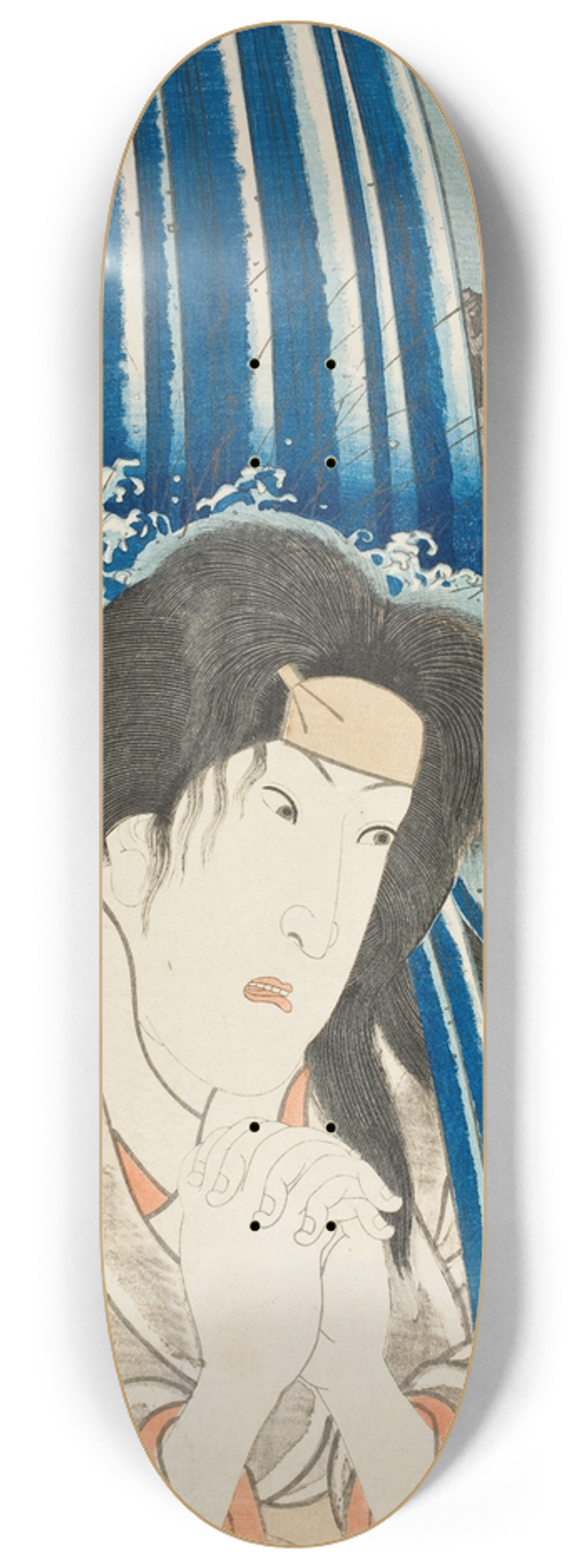 Utagawa Kunisada (Toyokuni III) - Hatsuhana at Hakone 8.25 inch art skate deck