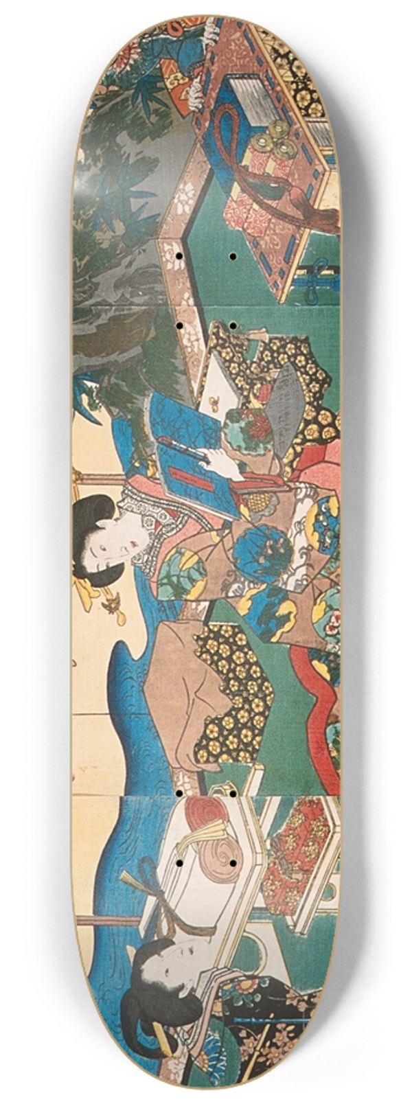 Utagawa Kunisada (Toyokuni III) - Reading 8.25 inch art skate deck