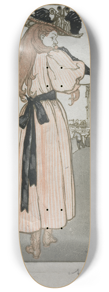 Auguste Louis Lepre - Paris Almanac, 1897; Spring 8.25 inch art skate deck