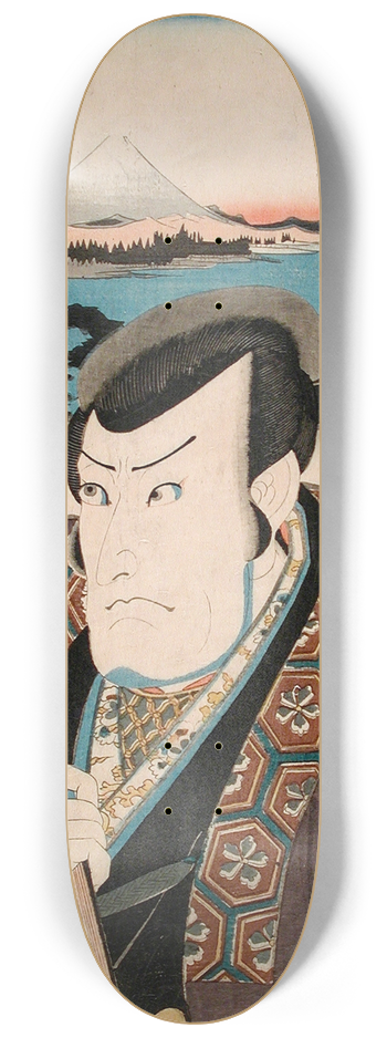 Utagawa Kunisada (Toyokuni III) - Yui; Ichikawa Danz V in the Role of Minbunosuke 8.25 inch art skate deck