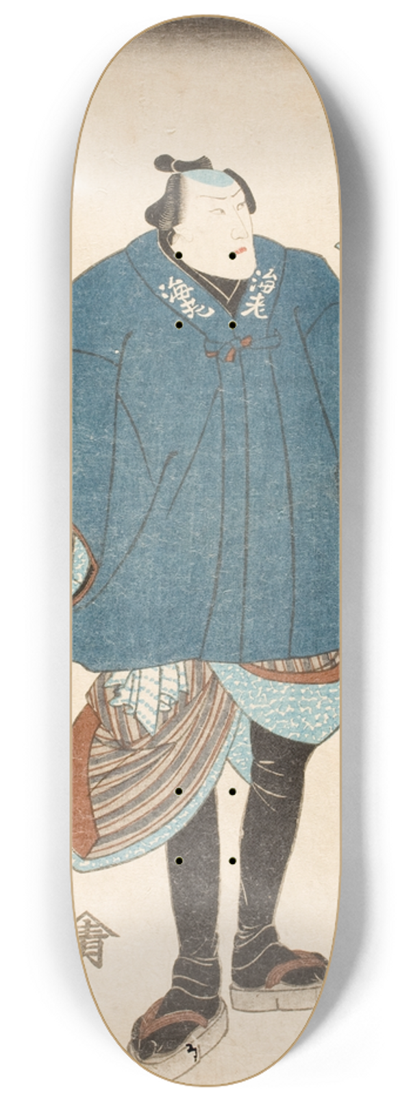 Utagawa Kuniyoshi - Ichikawa Danjr VIII in the role of Ebizako no J 8.25 inch art skate deck