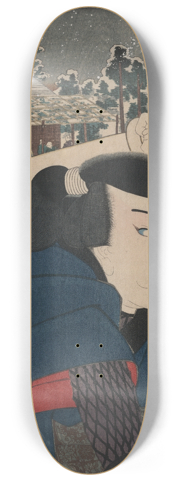 Utagawa Kuniyoshi - Mukjima miyamoto musashi 8.25 inch art skate deck
