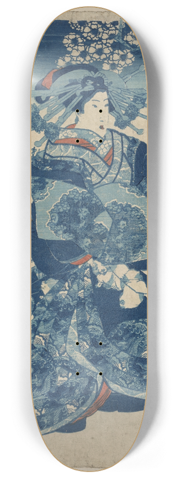 Utagawa Kuniyoshi - Tamaya uchi Usugumo 8.25 inch art skate deck