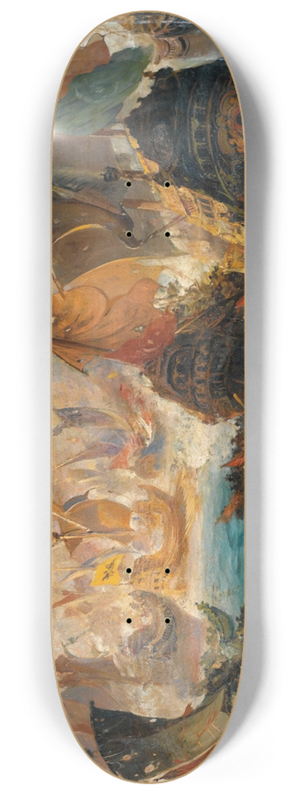 Vasilios Chatzis - The Crusader Invasion Of Constantinople 8.25 inch art skate deck