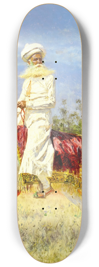 Vasily Vereshchagin - Rider in Jaipur 8.25 inch art skate deck