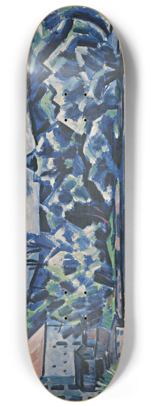 Vclav pla - Thunderstorm By The River Otava 8.25 inch art skate deck