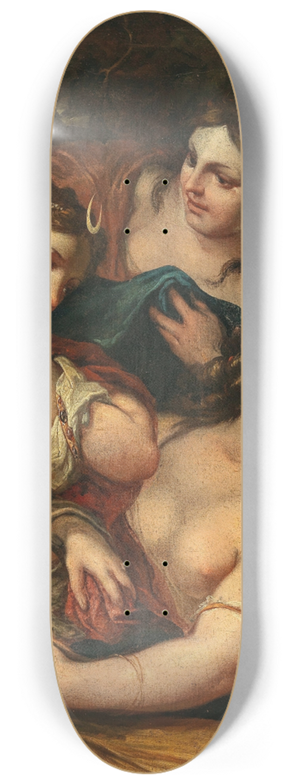 Venetian School - Diana and her nymphs surprised by Actaeon 8.25 inch art skate deck