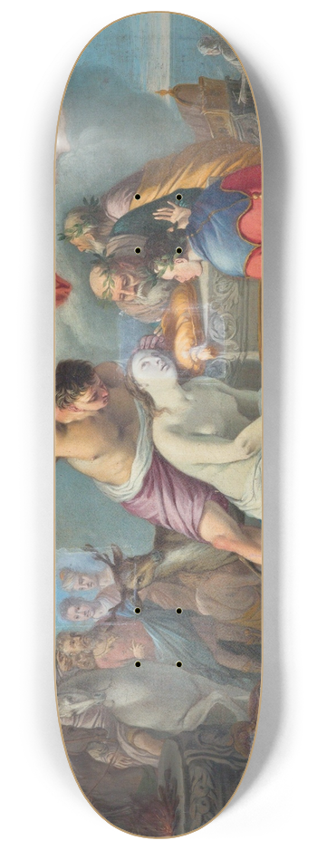 Venetian School - The Sacrifice of Iphigenia 8.25 inch art skate deck