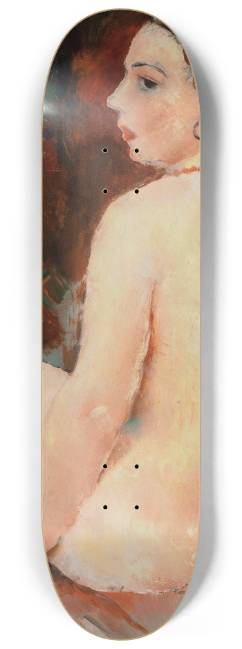 Vera Rockline - Nu au collier rouge 8.25 inch art skate deck