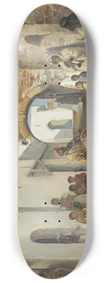 Victor Eeckhout - The musicians of Tangiers 8.25 inch art skate deck