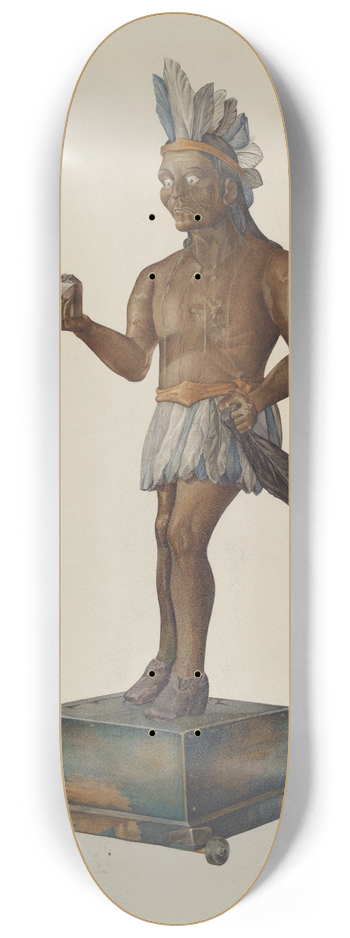 Victor F. Muollo - Cigar Store Indian 8.25 inch art skate deck