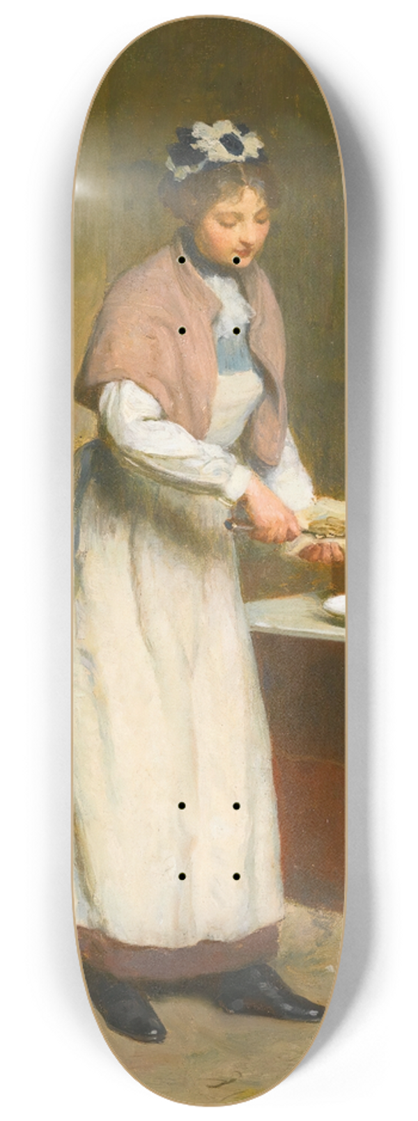 Victor Gabriel Gilbert - La Marchande Dhuitres 8.25 inch art skate deck