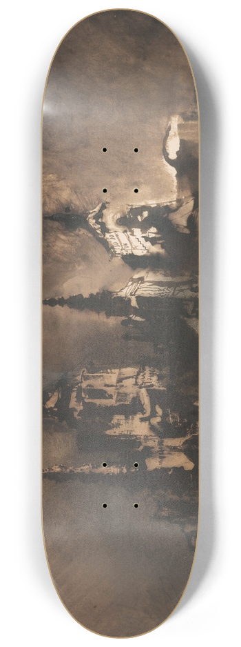 Victor Hugo - Fantastic Castle at Twilight 8.25 inch art skate deck