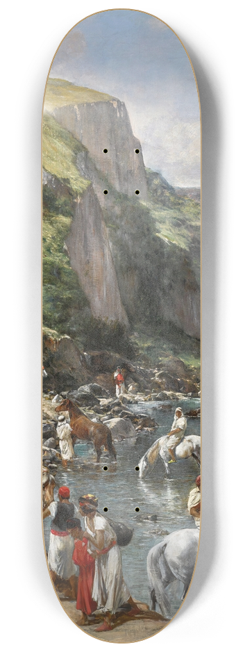 Victor Huguet - Riders In A Ravine 8.25 inch art skate deck