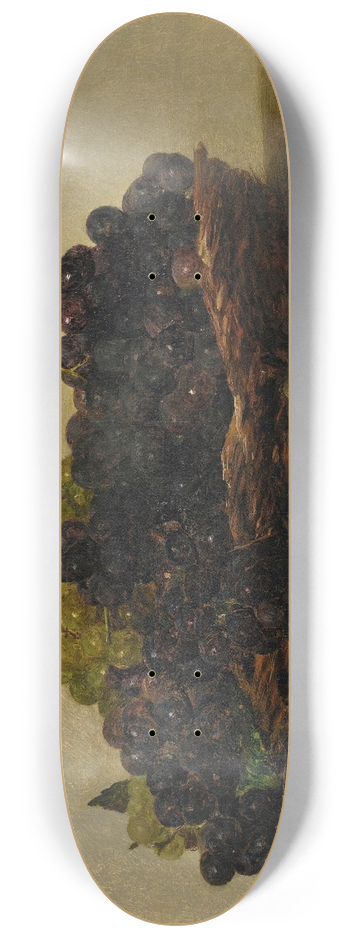 Victoria Fantin-Latour - Basket with grapes 8.25 inch art skate deck