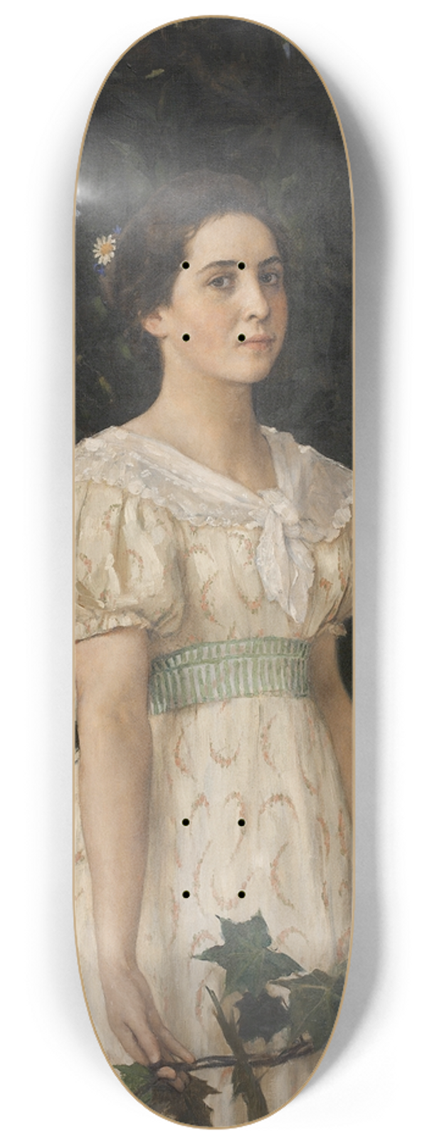 Victor Mikhailovich Vasnetsov - Portrait of Vera Savvishna Mamontova 8.25 inch art skate deck
