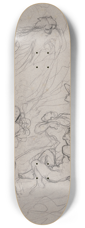 Victor Mller - Annunciation to the shepherds 8.25 inch art skate deck