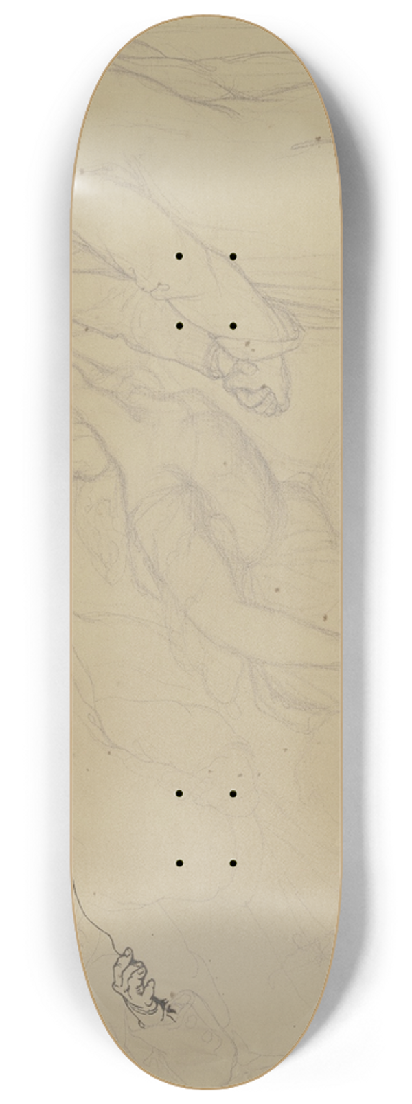 Victor Mller - Betrachter der Krnung Schillers 8.25 inch art skate deck