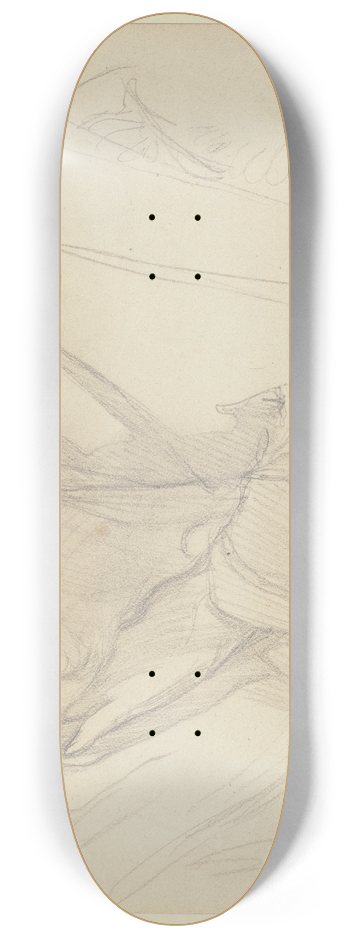 Victor Mller - Brustbild einer schlafenden Frau 8.25 inch art skate deck