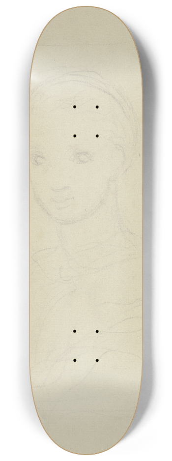 Victor Mller - Bust portrait of a girl 8.25 inch art skate deck