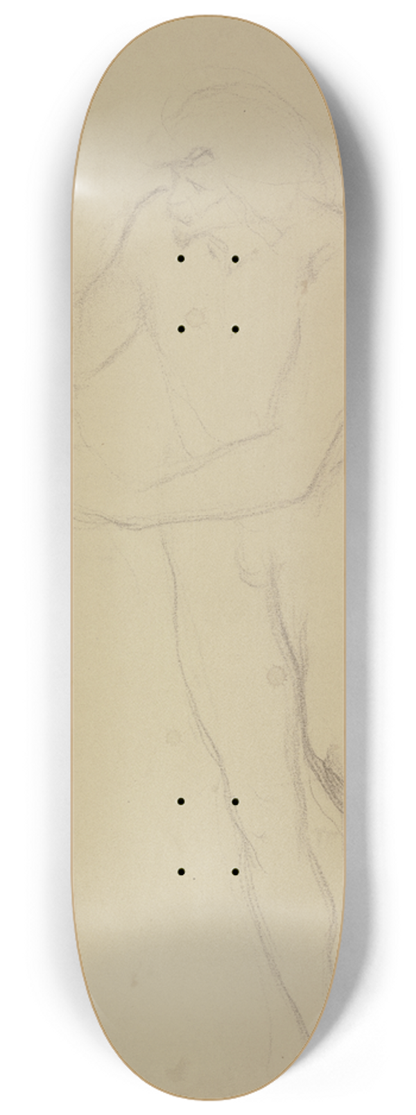 Victor Mller - Horatio als Akt, aus Hamlet und Horatio auf dem Kirchhof 8.25 inch art skate deck