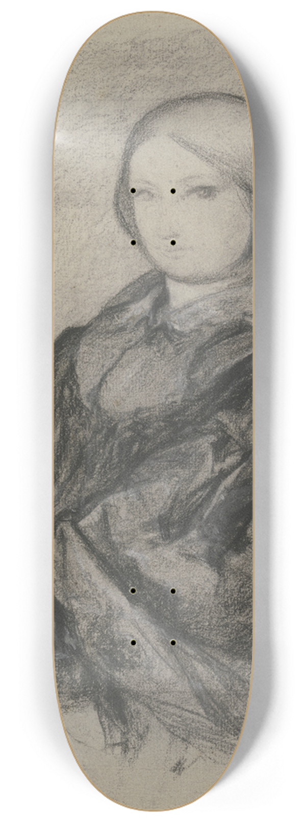 Victor Mller - Junge Frau im Lehnstuhl nach links 8.25 inch art skate deck