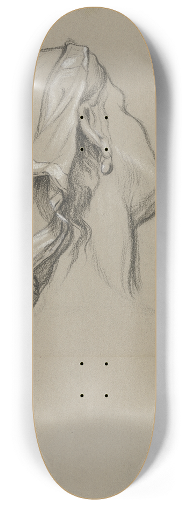 Victor Mller - Kopf der alten Frau aus Ritter Hartmut von Kronberg nimmt von seinen Angehrigen Abschied 8.25 inch art skate deck