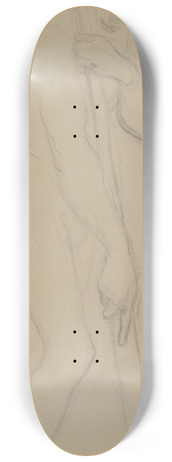 Victor Mller - Stehender Mann nach rechts, eine Stange senkrecht haltend 8.25 inch art skate deck