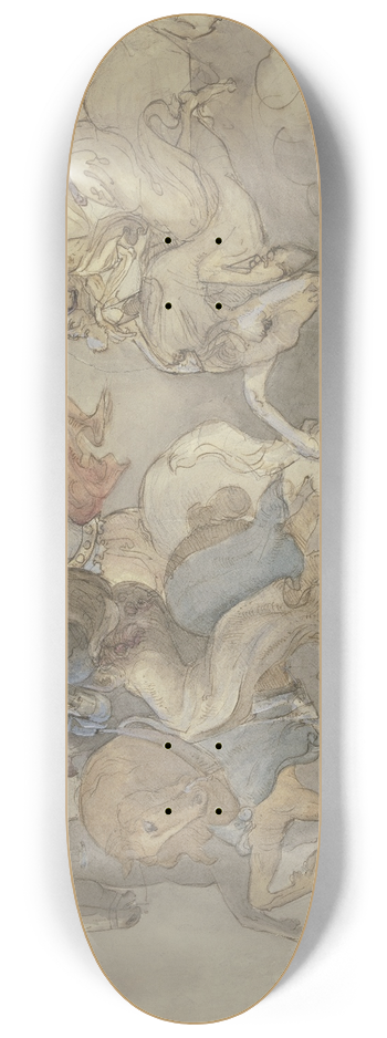 Victor Mller - The Apocalyptic Horsemen 8.25 inch art skate deck