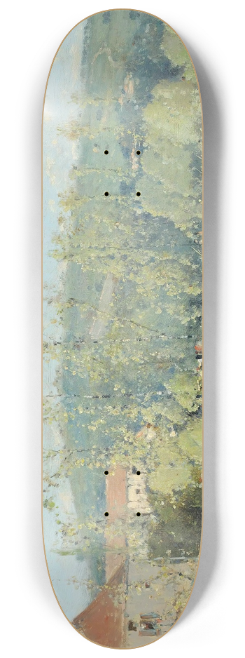 Victor Viollet-le-duc - A Punt On The River 8.25 inch art skate deck