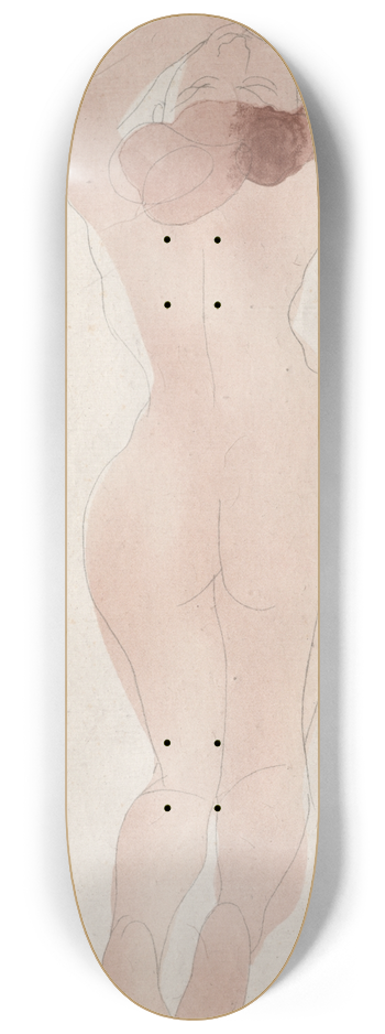 Auguste Rodin - Caresse  moi danc, chri 8.25 inch art skate deck