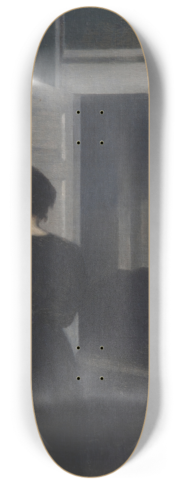 Vilhelm Hammershi - Ida In An Interior 8.25 inch art skate deck