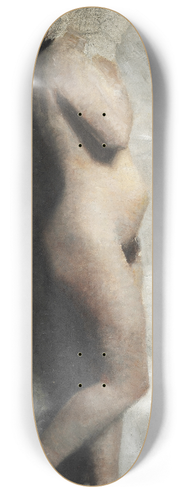 Vilhelm Hammershi - Ngen Kvindelig Model. Staaende. Profil mod hjre 8.25 inch art skate deck