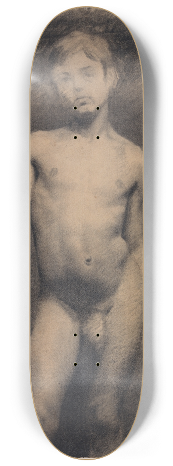 Vilhelm Hammershi - Stende ngen dreng. Modelstudie 8.25 inch art skate deck