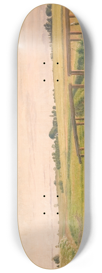 Vilhelm Kyhn - Marklandskab med en bro 8.25 inch art skate deck