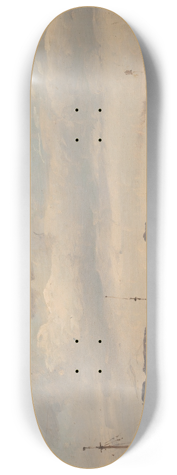 Vilhelm Petersen - A Boat Harbour. Humlebk, Zealand 8.25 inch art skate deck