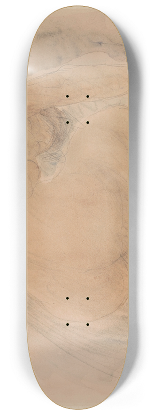 Auguste Rodin - Nude 8.25 inch art skate deck