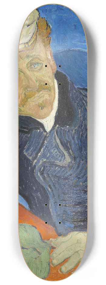 Vincent van Gogh - Dr Paul Gachet 8.25 inch art skate deck