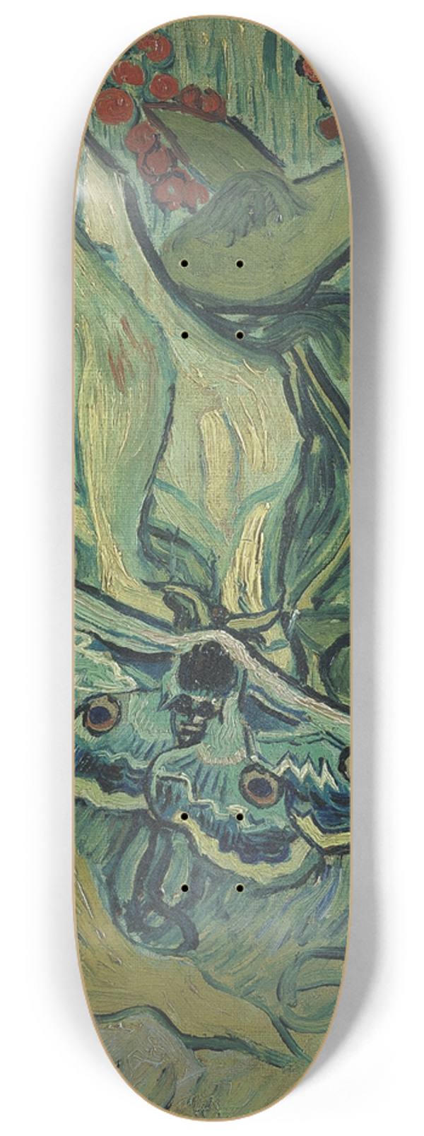 Vincent van Gogh - Emperor moth 8.25 inch art skate deck