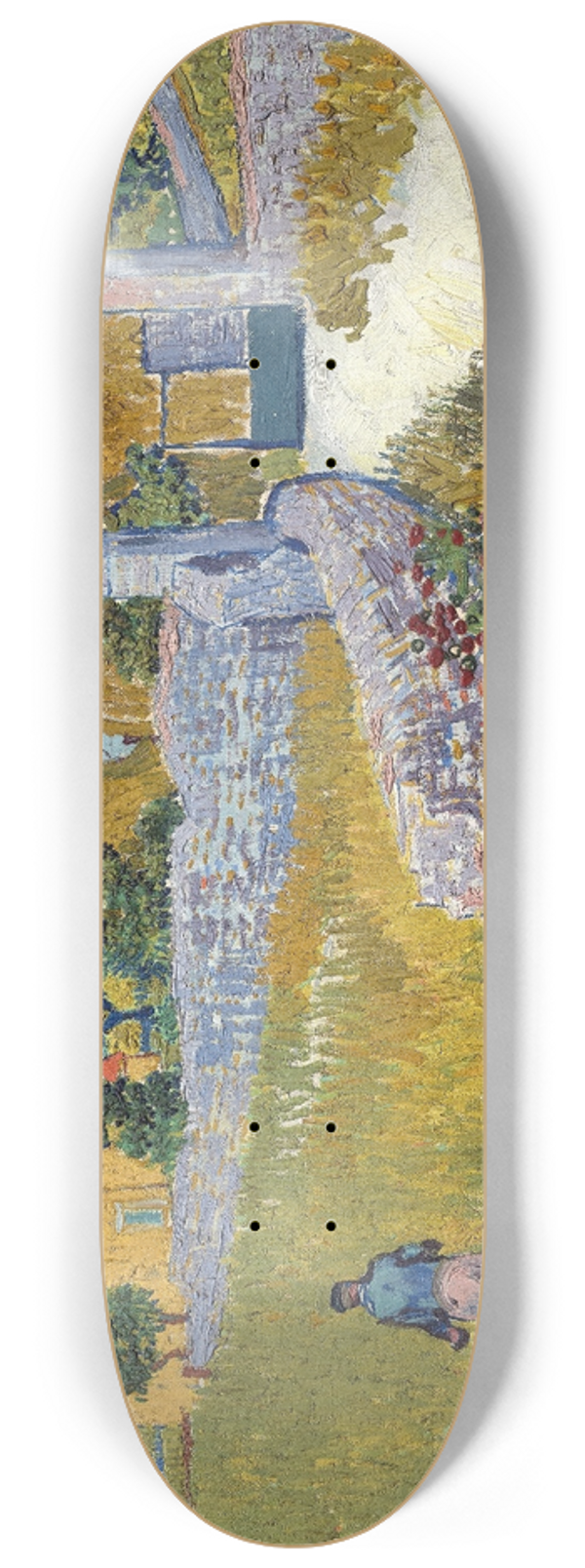 Vincent van Gogh - Farmhouse in Provence 8.25 inch art skate deck