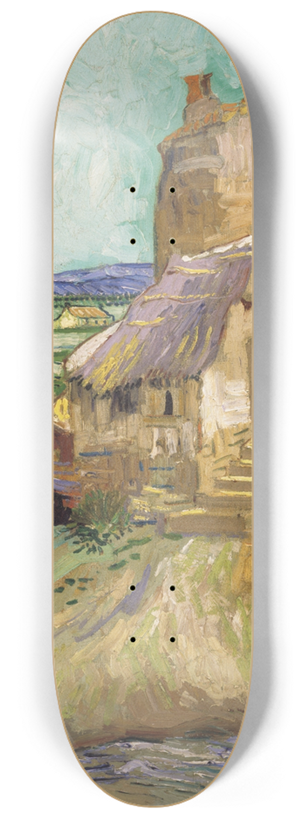 Vincent van Gogh - La maison de La Crau (The Old Mill) 8.25 inch art skate deck