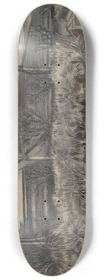 Vincent van Gogh - Nursery on Schenkweg 8.25 inch art skate deck