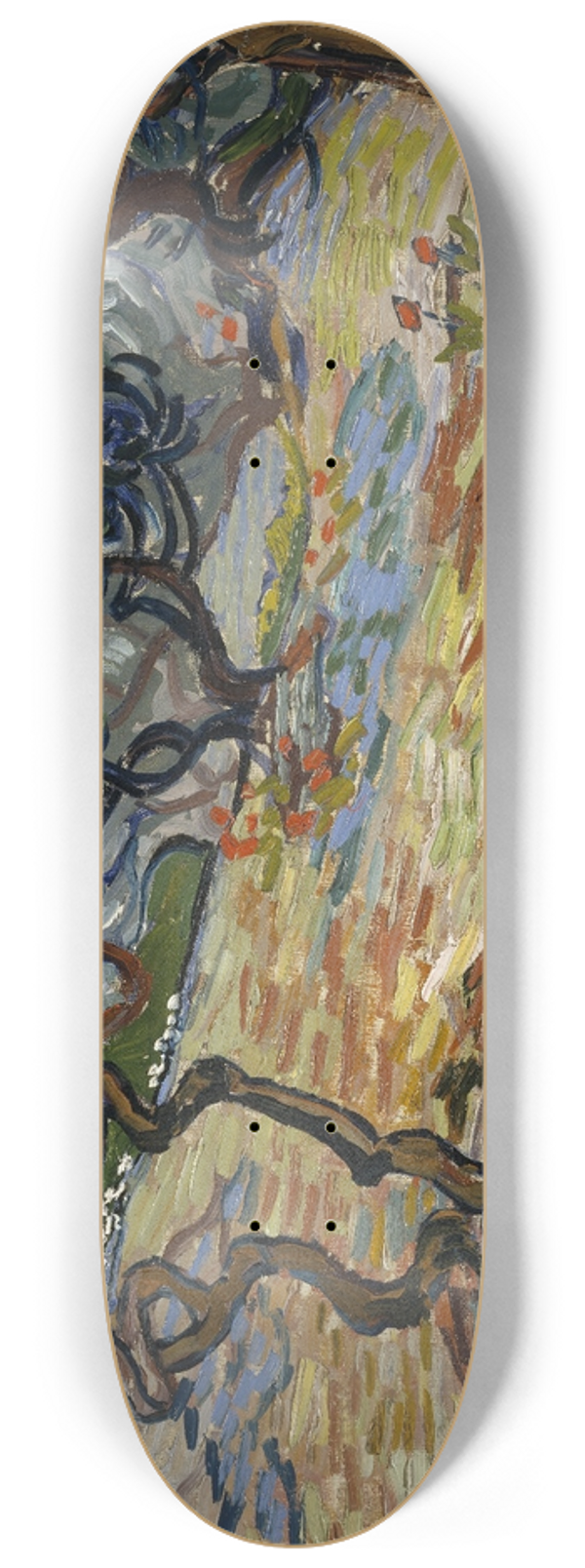 Vincent van Gogh - Olive Trees 8.25 inch art skate deck