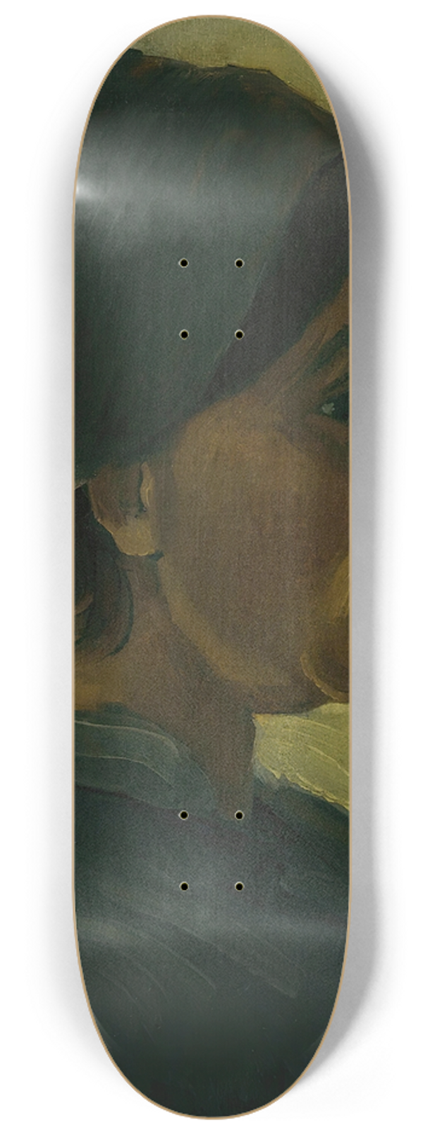 Vincent van Gogh - Peasant woman, head 8.25 inch art skate deck